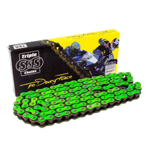 triple s Triple-s std chain 420-130 link green colour